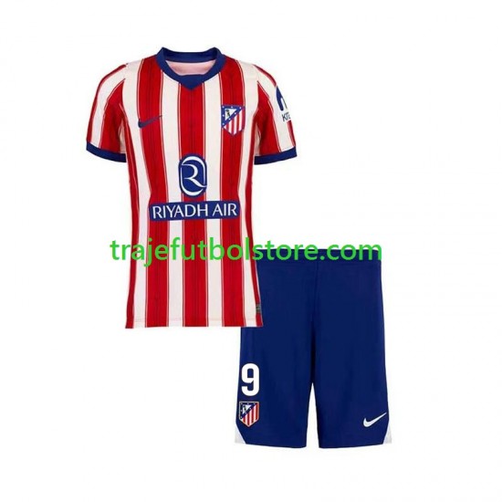 Camiseta 1ª Atlético Madrid Alexander Sorloth 9 Niño 2026-2027 Manga Corta