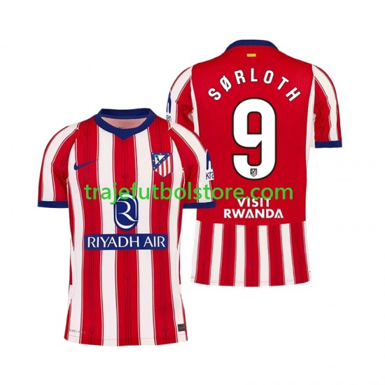 Camiseta 1ª Atlético Madrid Alexander Sorloth 9 Hombre 2026-2027 Manga Corta