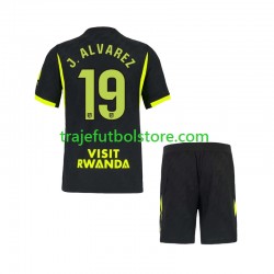 Camiseta 2ª Atlético Madrid Julian Alvarez 19 Niño 2026-2027 Manga Corta