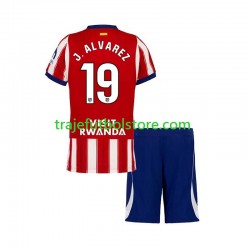 Camiseta 1ª Atlético Madrid Julian Alvarez 19 Niño 2026-2027 Manga Corta