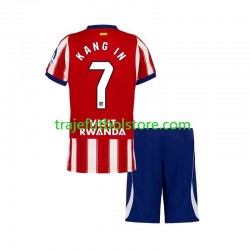 Camiseta 1ª Atlético Madrid Lee Kang-in 7 Niño 2026-2027 Manga Corta