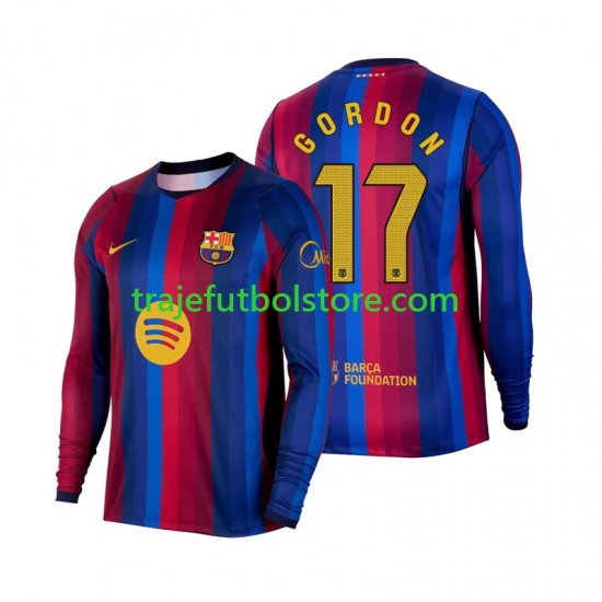 Camiseta 1ª FC Barcelona Anthony Gordon 17 Hombre 2026-2027 ML