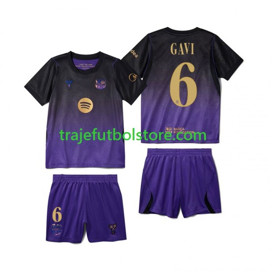 Camiseta 2ª FC Barcelona Gavi 6 Niño 2026-2027 Manga Corta