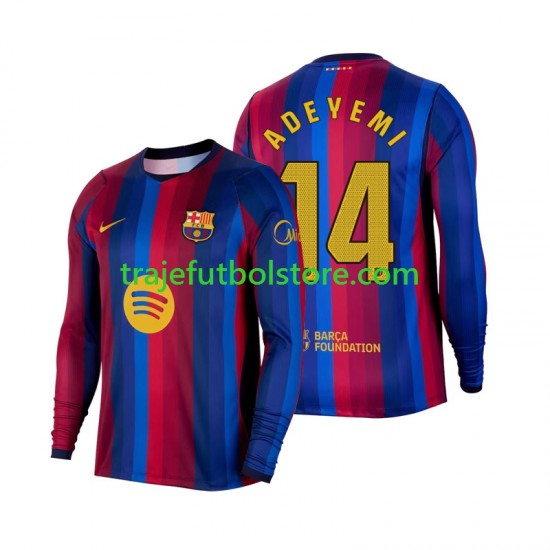 Camiseta 1ª FC Barcelona Karim Adeyemi 14 Hombre 2026-2027 ML