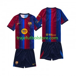 Camiseta 1ª FC Barcelona Niño 2026-2027 Manga Corta