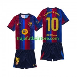 Camiseta 1ª FC Barcelona Lamine Yamal 10 Niño 2026-2027 Manga Corta
