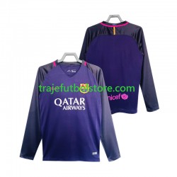 Camiseta 2ª FC Barcelona 2016 2017 Retro Hombre ML Camiseta 2ª FC Barcelona 2016 2017 Retro Hombre ML