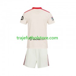 Camiseta 1ª Sevilla FC Retro Niño 2025-2026 Manga Corta