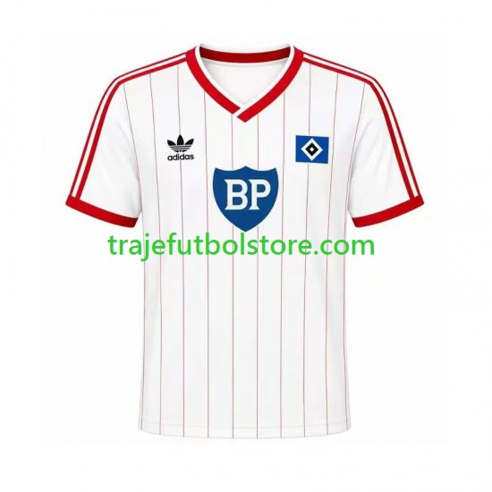 Camiseta 1ª Hamburger SV 1984 Retro Hombre Manga Corta
