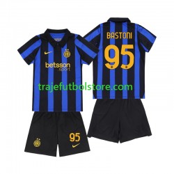Camiseta 1ª Inter Milan Alessandro Bastoni 95 Niño 2026-2027 Manga Corta