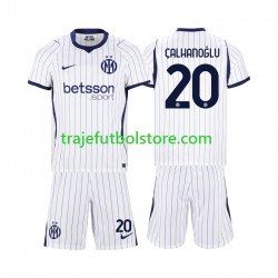 Camiseta 2ª Inter Milan Hakan Calhanoglu 20 Niño 2026-2027 Manga Corta