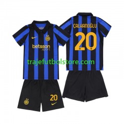 Camiseta 1ª Inter Milan Hakan Calhanoglu 20 Niño 2026-2027 Manga Corta