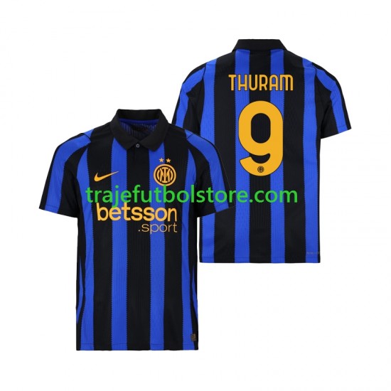 Camiseta 1ª Inter Milan Marcus Thuram 9 Hombre 2026-2027 Manga Corta