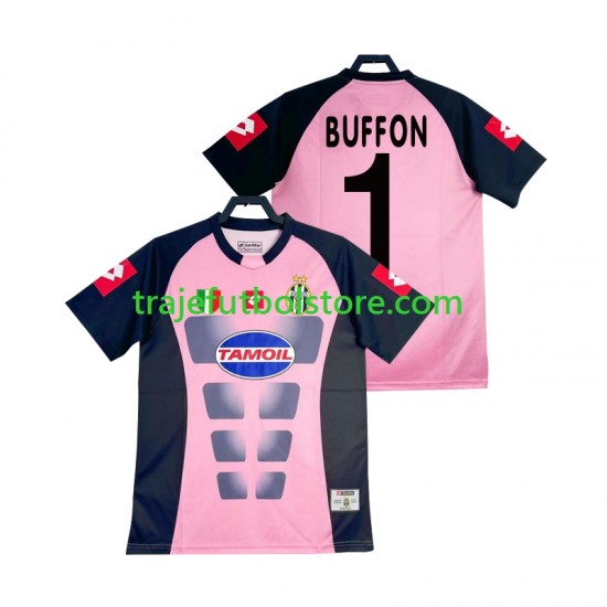 Camiseta 2ª Juventus Buffon 1 Portero Retro Hombre 2002-2003 Manga Corta