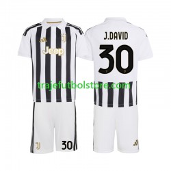 Camiseta 1ª Juventus Jonathan David 30 Niño 2026-2027 Manga Corta Camiseta 1ª Juventus Jonathan David 30 Niño 2026-2027 Manga Corta