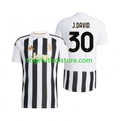 Camiseta 1ª Juventus Jonathan David 30 Hombre 2026-2027 Manga Corta Camiseta 1ª Juventus Jonathan David 30 Hombre 2026-2027 Manga Corta