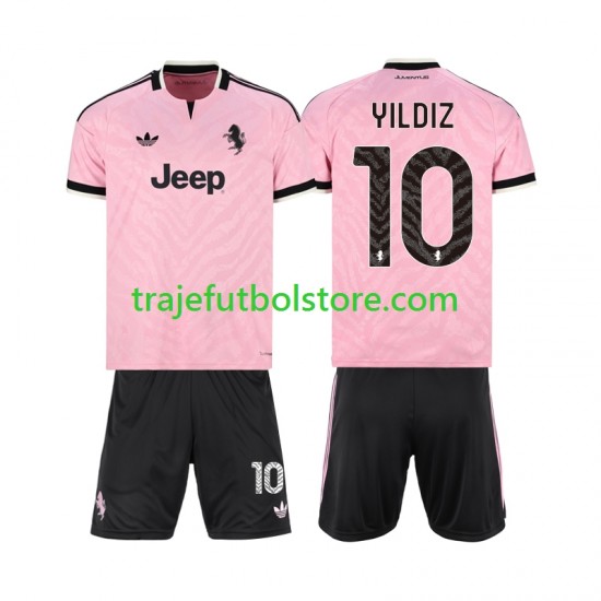 Camiseta 2ª Juventus Kenan Yildiz 10 Niño 2026-2027 Manga Corta