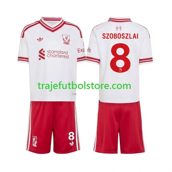 Camiseta 2ª Liverpool Dominik Szoboszlai 8 Niño 2026-2027 Manga Corta