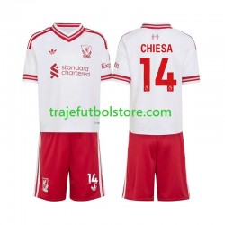 Camiseta 2ª Liverpool Federico Chiesa 14 Niño 2026-2027 Manga Corta Camiseta 2ª Liverpool Federico Chiesa 14 Niño 2026-2027 Manga Corta