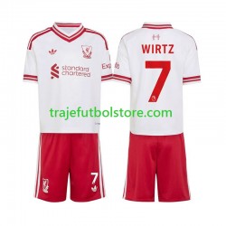 Camiseta 2ª Liverpool Florian Wirtz 7 Niño 2026-2027 Manga Corta Camiseta 2ª Liverpool Florian Wirtz 7 Niño 2026-2027 Manga Corta