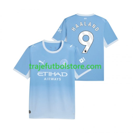 Camiseta 1ª Manchester City Erling Haaland 9 Hombre 2026-2027 Manga Corta