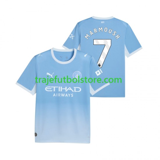 Camiseta 1ª Manchester City Omar Marmoush 7 Hombre 2026-2027 Manga Corta