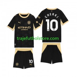 Camiseta 2ª Manchester City Rayan Cherki 10 Niño 2026-2027 Manga Corta