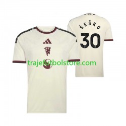 Camiseta 3ª Manchester United Benjamin Sesko 30 Hombre 2026-2027 Manga Corta Camiseta 3ª Manchester United Benjamin Sesko 30 Hombre 2026-2027 Manga Corta