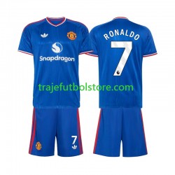 Camiseta 2ª Manchester United Cristiano Ronaldo 7 Niño 2026-2027 Manga Corta