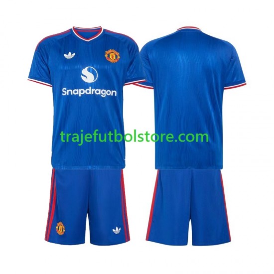 Camiseta 2ª Manchester United Niño 2026-2027 Manga Corta