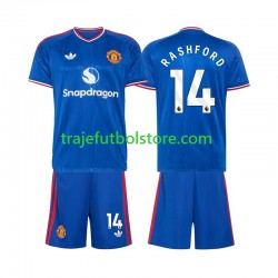Camiseta 2ª Manchester United Marcus Rashford 14 Niño 2026-2027 Manga Corta Camiseta 2ª Manchester United Marcus Rashford 14 Niño 2026-2027 Manga Corta