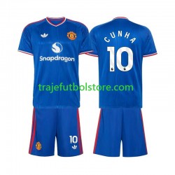 Camiseta 2ª Manchester United Matheus Cunha 10 Niño 2026-2027 Manga Corta Camiseta 2ª Manchester United Matheus Cunha 10 Niño 2026-2027 Manga Corta
