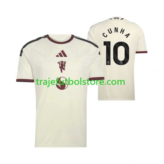 Camiseta 3ª Manchester United Matheus Cunha 10 Hombre 2026-2027 Manga Corta