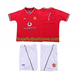 Camiseta 1ª Manchester United 2000 Retro Niño 2002 Manga Corta Camiseta 1ª Manchester United 2000 Retro Niño 2002 Manga Corta