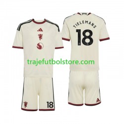 Camiseta 3ª Manchester United Youri Tielemans 18 Niño 2026-2027 Manga Corta Camiseta 3ª Manchester United Youri Tielemans 18 Niño 2026-2027 Manga Corta