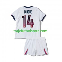 Camiseta 2ª Paris Saint-Germain Desire Doue 14 Niño 2026-2027 Manga Corta