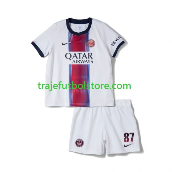 Camiseta 2ª Paris Saint-Germain Joao Neves 87 Niño 2026-2027 Manga Corta