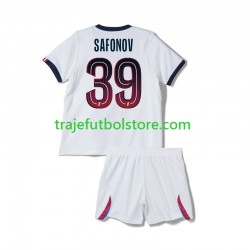 Camiseta 2ª Paris Saint-Germain Matvey Safonov 39 Niño 2026-2027 Manga Corta