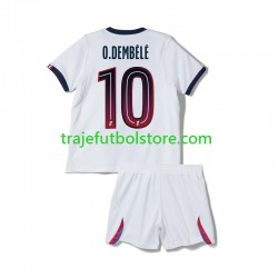 Camiseta 2ª Paris Saint-Germain Ousmane Dembele 10 Niño 2026-2027 Manga Corta