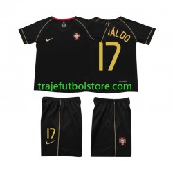 Camiseta 2ª Portugal Cristiano Ronaldo 17 Retro Niño 2006 Manga Corta Camiseta 2ª Portugal Cristiano Ronaldo 17 Retro Niño 2006 Manga Corta