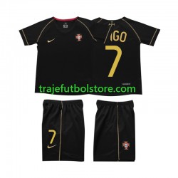 Camiseta 2ª Portugal FIGO 7 Retro Niño 2006 Manga Corta Camiseta 2ª Portugal FIGO 7 Retro Niño 2006 Manga Corta