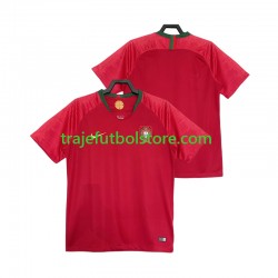 Camiseta 1ª Portugal 2018 Retro Hombre Manga Corta Camiseta 1ª Portugal 2018 Retro Hombre Manga Corta