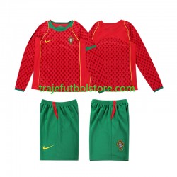Camiseta 1ª Portugal Retro Niño 2004 ML Camiseta 1ª Portugal Retro Niño 2004 ML