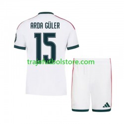 Camiseta 1ª Real Madrid Arda Guler 15 Niño 2026-2027 Manga Corta