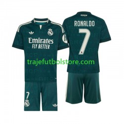 Camiseta 2ª Real Madrid Cristiano Ronaldo 7 Niño 2026-2027 Manga Corta