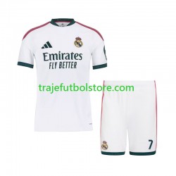 Camiseta 1ª Real Madrid Cristiano Ronaldo 7 Niño 2026-2027 Manga Corta