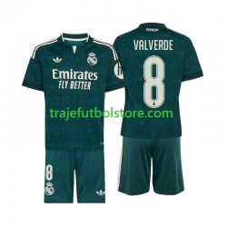 Camiseta 2ª Real Madrid Federico Valverde 8 Niño 2026-2027 Manga Corta