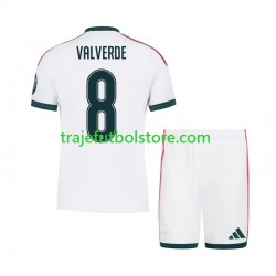 Camiseta 1ª Real Madrid Federico Valverde 8 Niño 2026-2027 Manga Corta