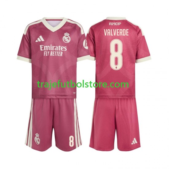 Camiseta 3ª Real Madrid Federico Valverde 8 Niño 2026-2027 Manga Corta