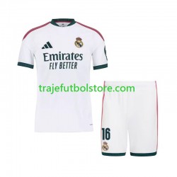 Camiseta 1ª Real Madrid Ibrahima Konate 16 Niño 2026-2027 Manga Corta